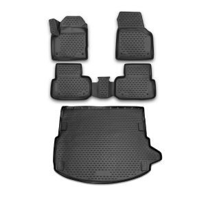Land Rover Discovery Sport 3D Floor-Trunk Mats - Omac - SUV Kit - Black - 2015-2019